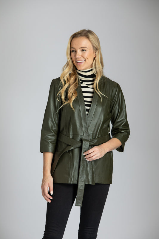 Vintage Luxe Faux Leather Coat